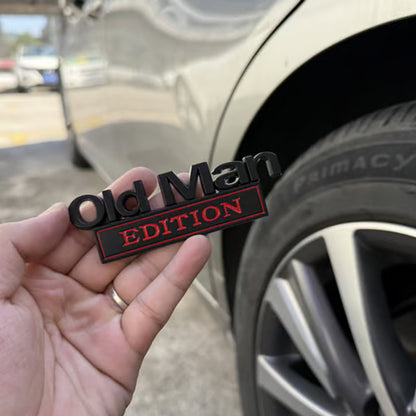 🚗 Old Man Edition auto embleem