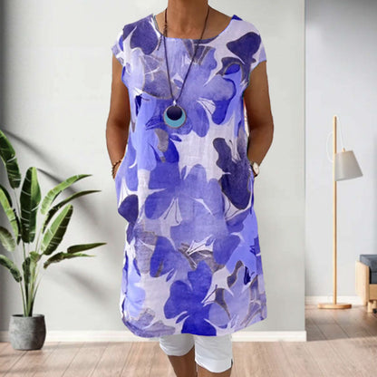 ✨Tijdelijke uitverkoop 39% KORTING🎁Bedrukte jurk met losse zakken