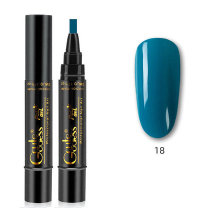 Eén-stapslijm drie-in-één nagellak gelpen