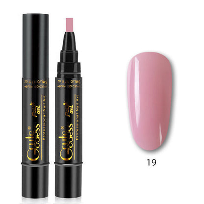 Eén-stapslijm drie-in-één nagellak gelpen