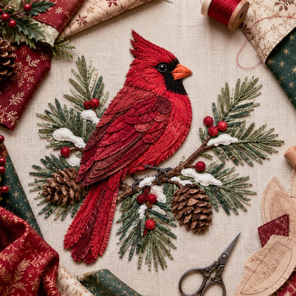 🔥LAATSTE DAG 49% KORTING - 🎅DIY-decoratieset met kerstpatchworkstof – Prachtige resultaten, geen ervaring nodig
