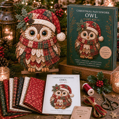 🔥LAATSTE DAG 49% KORTING - 🎅DIY-decoratieset met kerstpatchworkstof – Prachtige resultaten, geen ervaring nodig