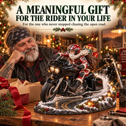 🏍️🎅 De terugreis van de kerstman – Kerstcollectie met motortour-souvenirs💨