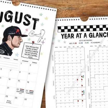 🔥LAATSTE DAG 50% KORTING - 🏎️📅F1 Scrapbook Racekalender 2026 — De ultieme racekalender voor fans om aan de muur te hange