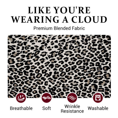 ✨Tijdelijke aanbieding 45% KORTING🎁 Damesjurk met diepe V-hals en luipaardprint en split