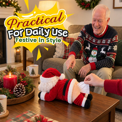 🎅🌟 Grappige Kerstman Billen Tissuebox – Een Lach Gegarandeerd!
