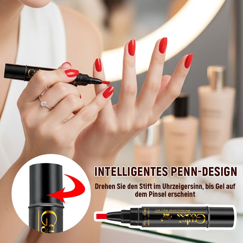 Eén-stapslijm drie-in-één nagellak gelpen