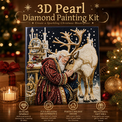 🌟 Feestelijke kerst-parel-diamantschilderij-knutselpakket