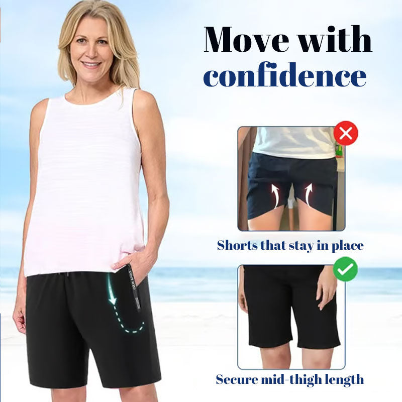 ⌛De speciale aanbieding van deze week🧊Houdt je de hele zomer koel❄️🩳Snel drogende stretchshorts van ijszijde