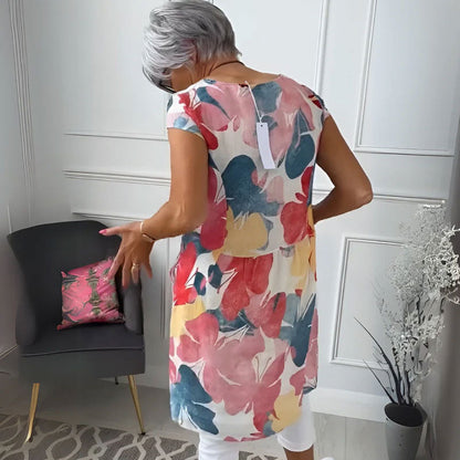 ✨Tijdelijke uitverkoop 39% KORTING🎁Bedrukte jurk met losse zakken