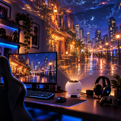 360° koepelvormige sfeerverlichting met projectie