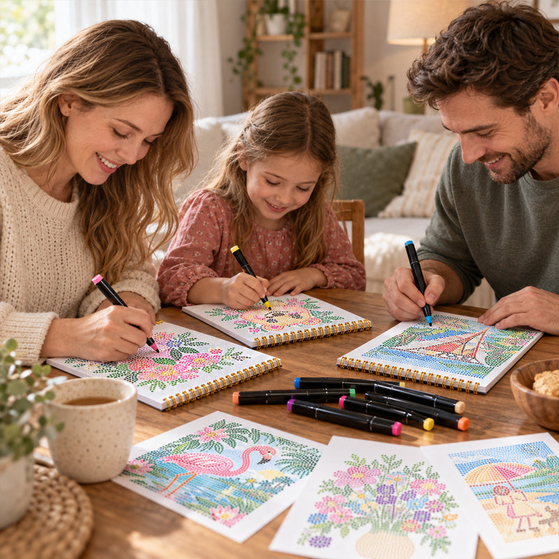 🎨Letter Dot Art Coloring Book — 30 Hidden Pictures, No Drawing Skills Needed, Screen-Free Relaxation