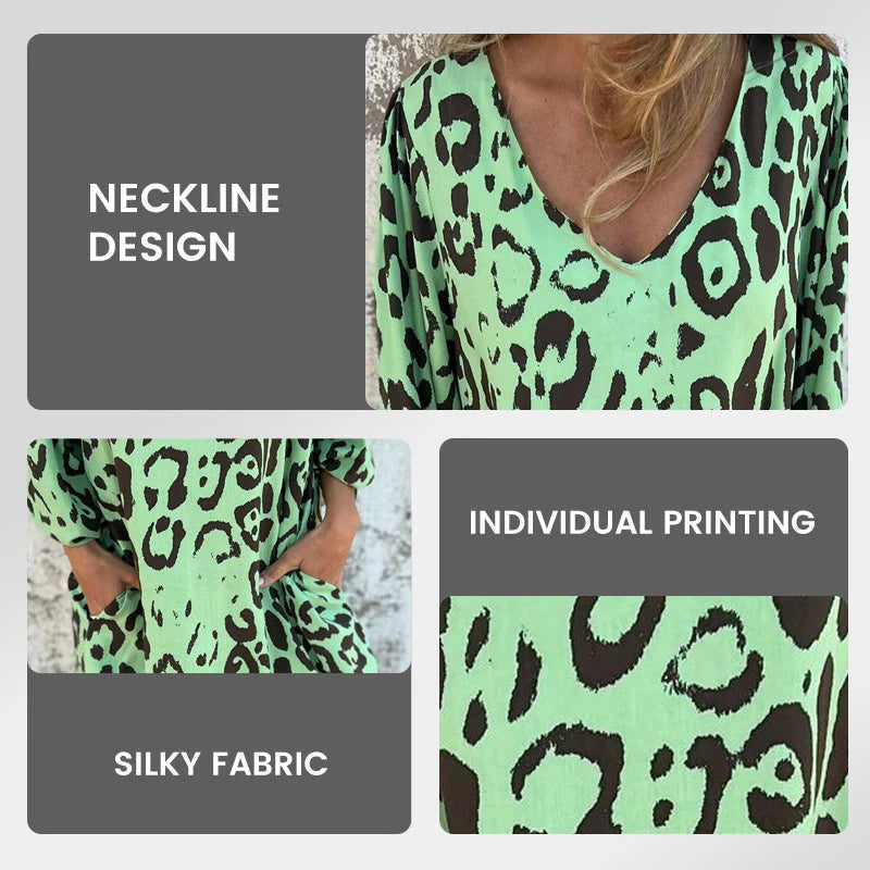 🥰Beperkte tijd aanbieding 48% KORTING🎁Luipaardprint jurk