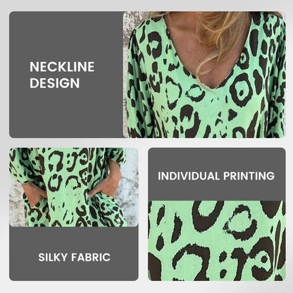 🥰Beperkte tijd aanbieding 48% KORTING🎁Luipaardprint jurk