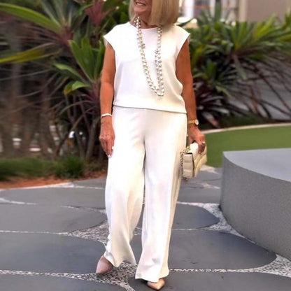 💞Gratis verzending⏳Elegant retro mouwloos tweedelig pak