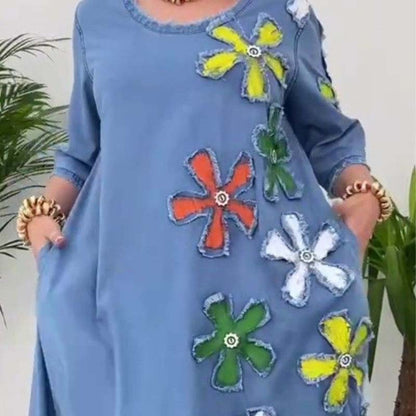 ✨Nieuwe productpromotie 45% korting🎁Casual Rok Met Ronde Hals