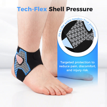 Verstelbare elastische enkelondersteuning