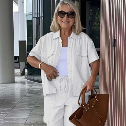 💞Gratis verzending⏳Tweedelige Set Van Katoen En Linnen