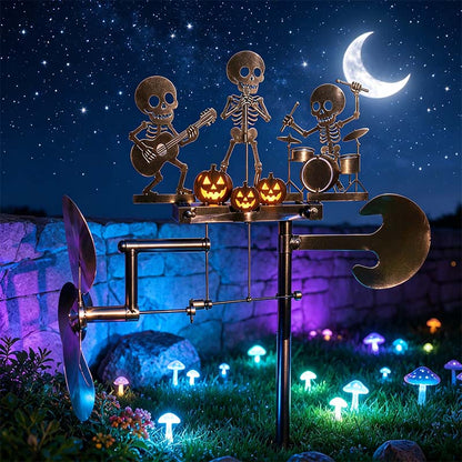 ⚡️🔥50% korting – laatste dag⚡️Halloween-skelet: metalen drummer, kinetische windspinne