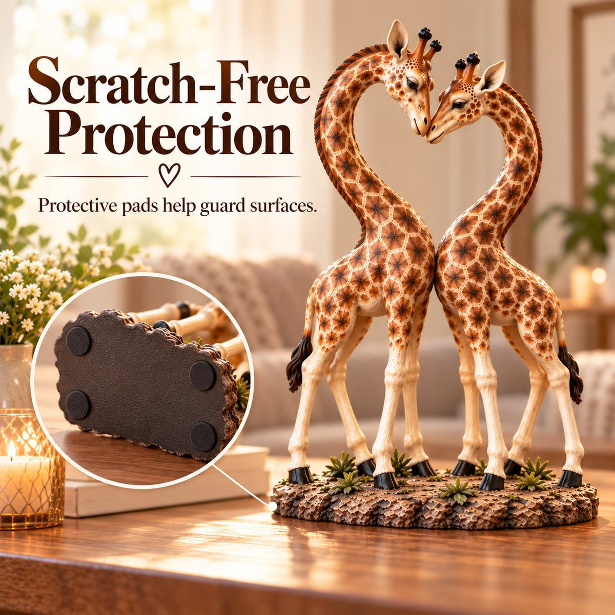 💕🎁Samen is het leuker – Giraffenhart-sculptuur 🦒♡🦒 (✨Bij aankoop van 2 stuks gratis verzending)
