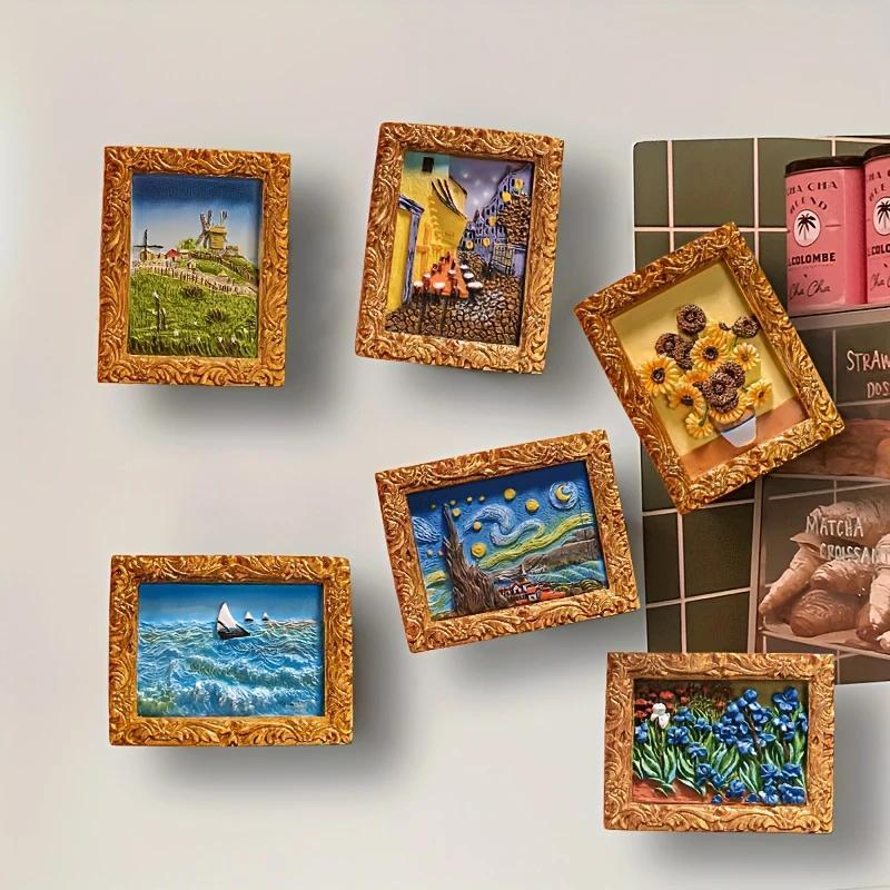 💖Last Day Sale 49% UIT💖Van Gogh geïnspireerde koelkastmagneetset