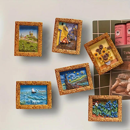 💖Last Day Sale 49% UIT💖Van Gogh geïnspireerde koelkastmagneetset