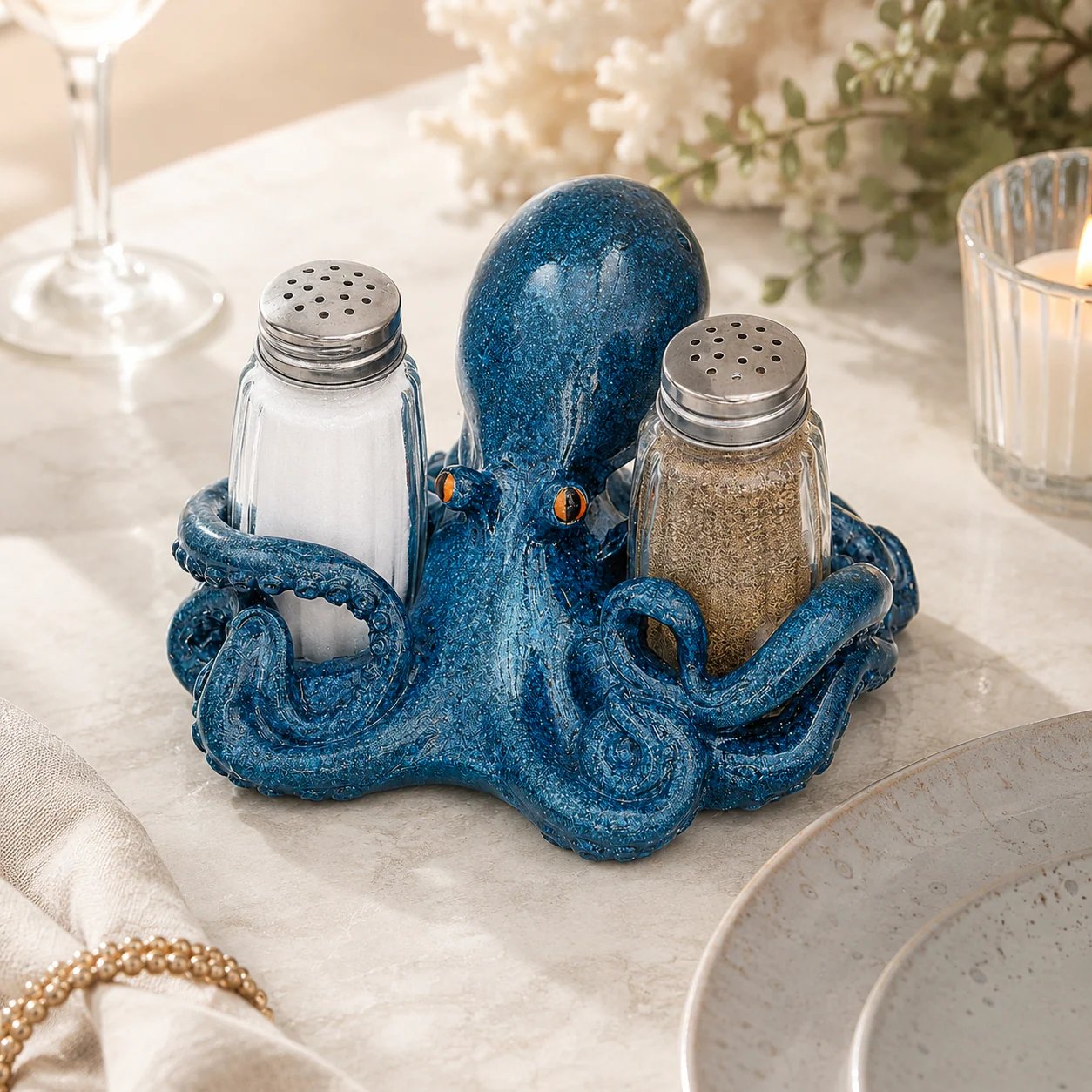🐬Zout- en peperstelhouder met kustdierenmotief