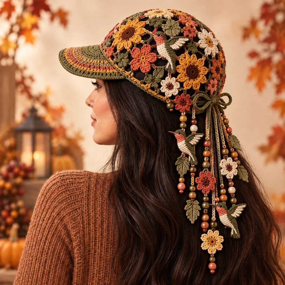 🔥LAATSTE DAG 50% KORTING - 🍂 Handgemaakte gehaakte herfst-baseballpet voor dames