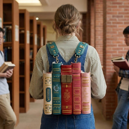 🔥2026 TOPAANBIEDING 49% KORTING 📚 Vintage handtas in de vorm van een stapel boeken
