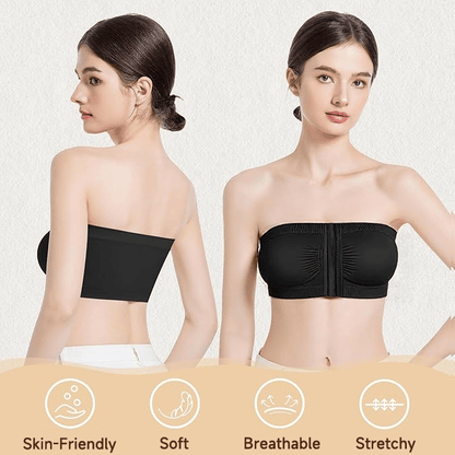 💞Grote strapless bh met ademende sluiting aan de voorkant