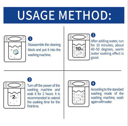 Washer Clean-tabletten voor een grondige reinigin