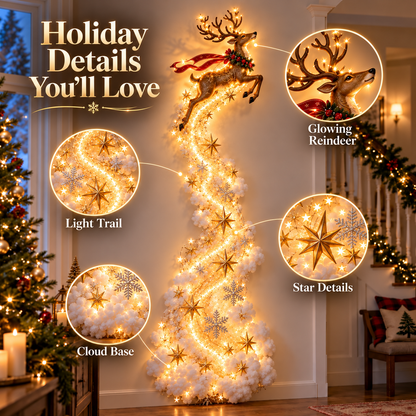 ✨Christmas Magic Trail-wandlamp – Een vleugje kerstmagie, rechtstreeks op je muur✨