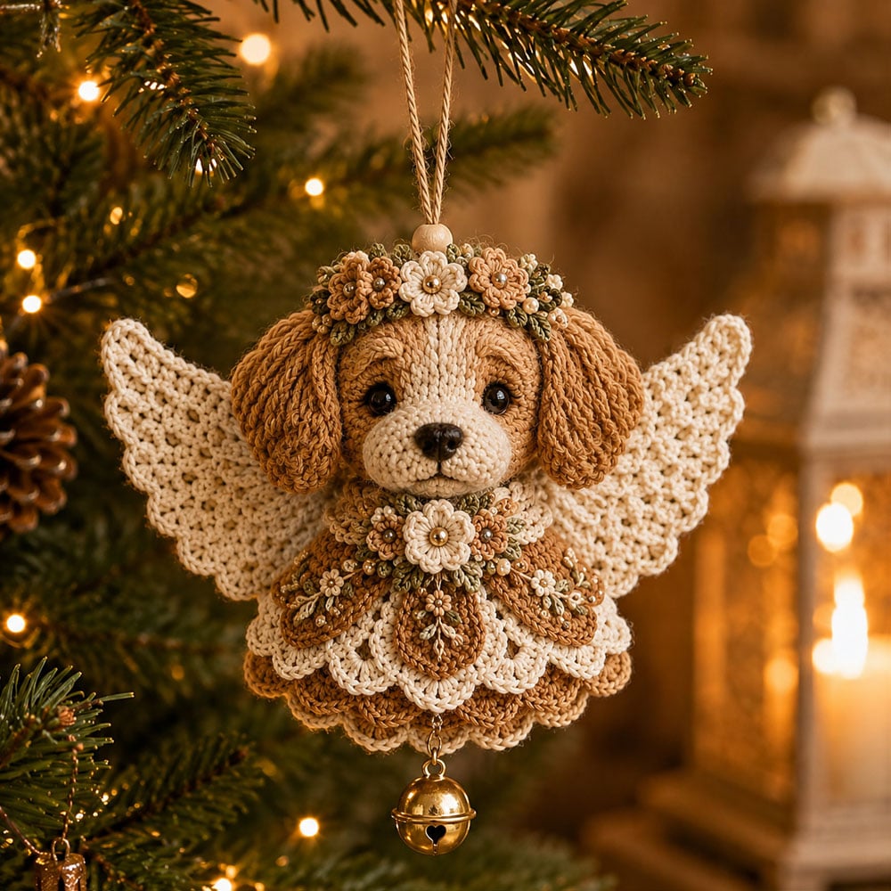 🔥Laatste dag: 50% KORTING 🪽 DIY-set voor een gehaakt ‘Animal Angel’-kerstornament