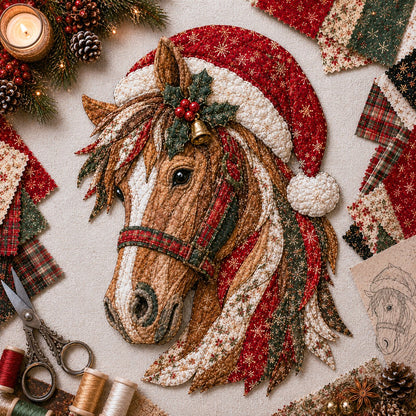 🔥LAATSTE DAG 49% KORTING - 🎅DIY-decoratieset met kerstpatchworkstof – Prachtige resultaten, geen ervaring nodig