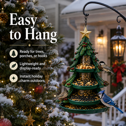 🎄 Christmas Bird Feeder Collection™ – Feestelijke hangende voederbakken voor wilde vogels