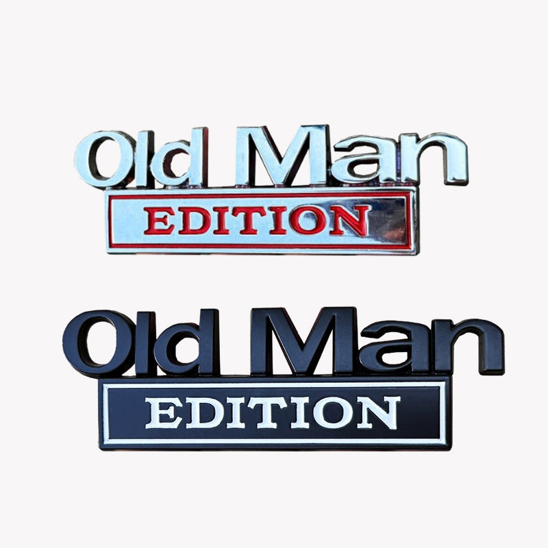 🚗 Old Man Edition auto embleem