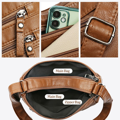 👜✨ Stijlvolle Crossbody Schoudertas met Grote Capaciteit