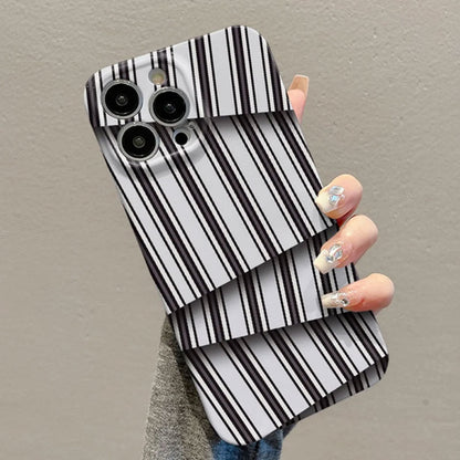 🌈Kleurcontrast gestreepte foliehoes voor mobiele telefoons