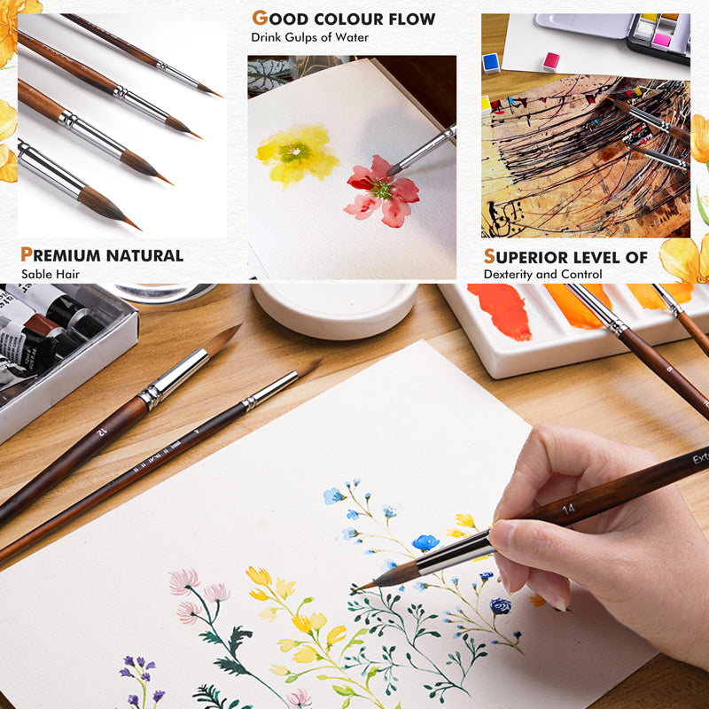 Fuumuui Professionele Nertsenborstel met Verlengde Punt