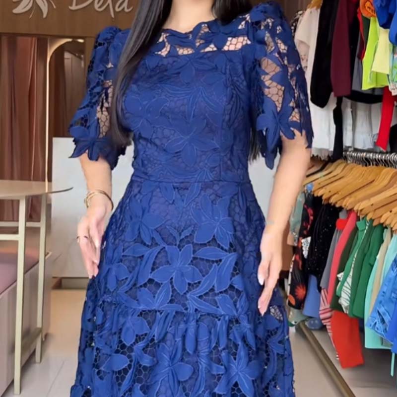 ✨Tijdelijke aanbieding 45% KORTING🎁Kanten Holle Jurk