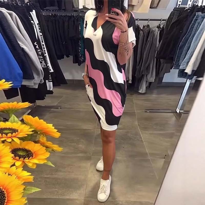 ⭐Tijdelijke aanbieding 45% KORTING🎁V-hals taille jurk