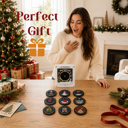 Kerstmuziek-koelkaststickers | 9 klassieke kerstliedjes – interactieve kerstversiering
