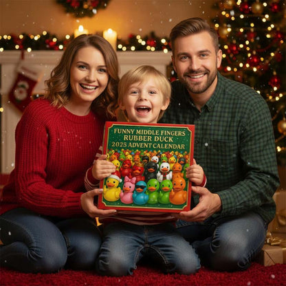 Middelvinger Rubber Eend Kerst Blind Box