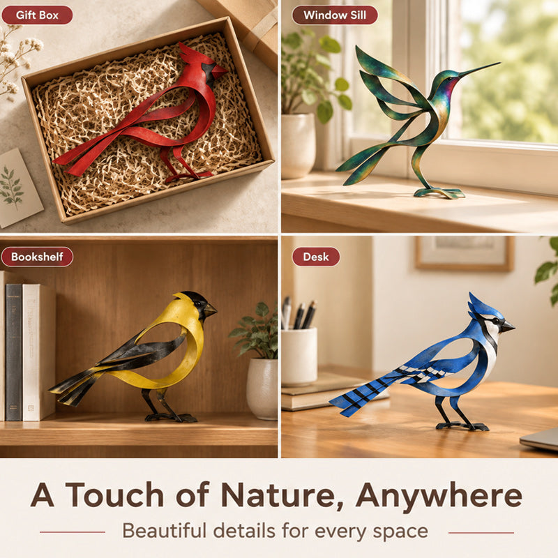 🕊️Metalen vogelsculptuur voor interieurdecoratie