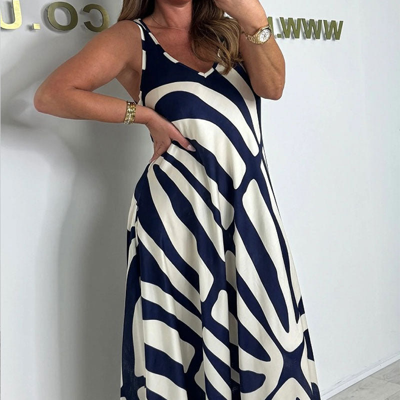 💞Zijden Bedrukte Jurk