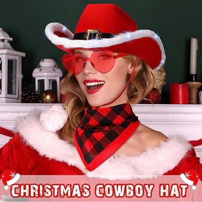🌟 Kleurrijke, gloeiende cowboyhoed · Feestdecoratie 🌟