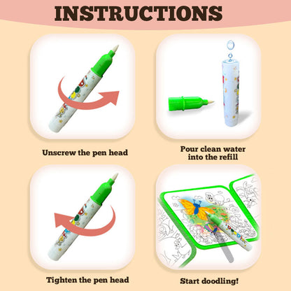 🌈 Watertekenboek voor kinderen: rustig boek 🌈