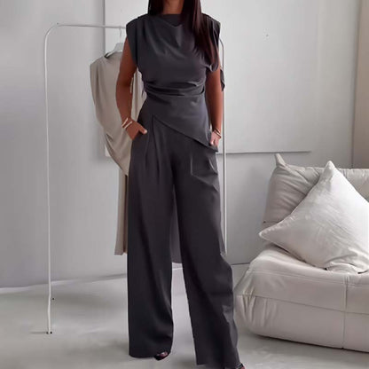 ✨Gratis verzending✈️Dames high-end effen tweedelig pak