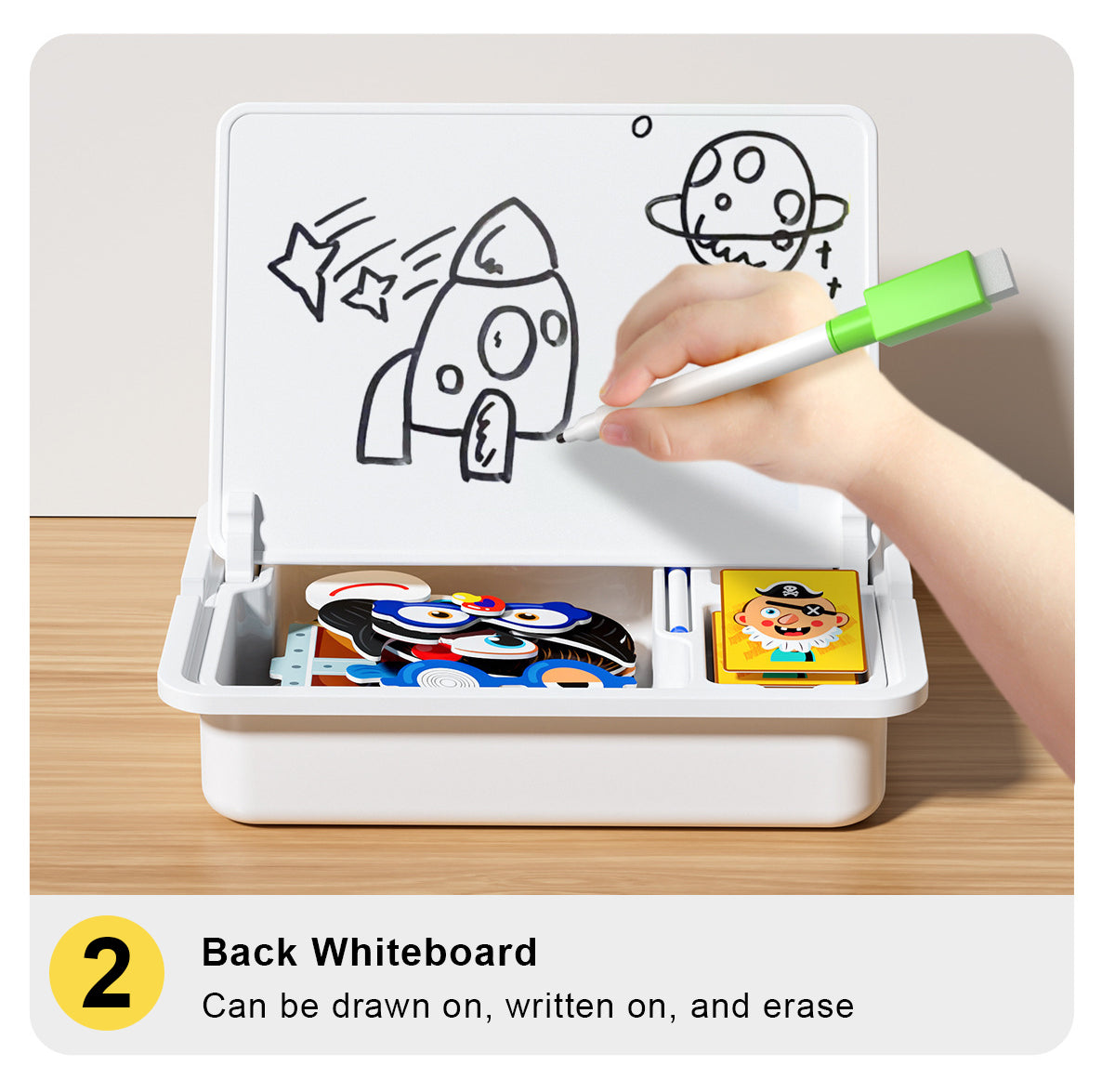 Magnetische puzzels gezicht aankleden reizen spel dubbele kant kleuterschool educatief leren speelgoed voor kinderen