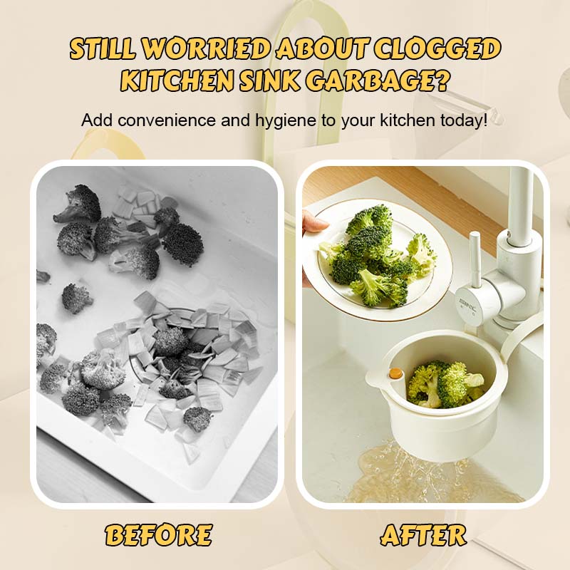 🧺 Multifunctionele afvoermand✨ Houd je gootsteen fris, schoon en altijd stromend!